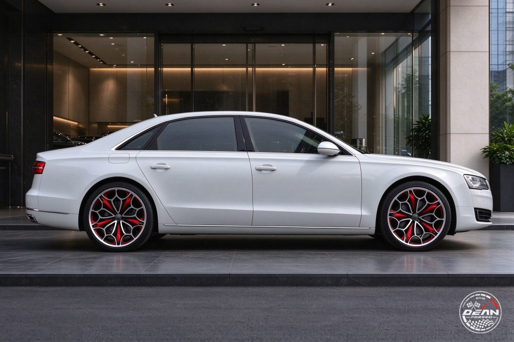 AUDI A8 | VE01 | BLACK AND RED | 22 INCH