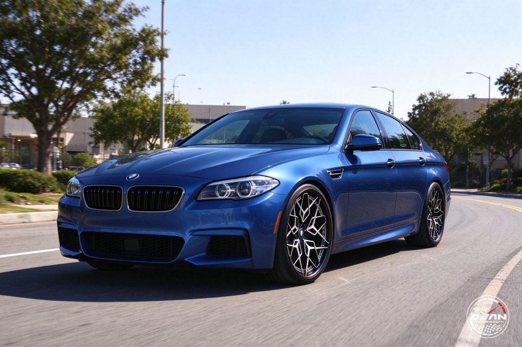 BMW-M5 | VE03 | MATTE BLACK MACHINED SPOKES POLISHED FACE | 20 INCH